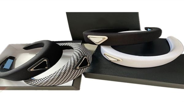 

20 color luxury designer sponge headbands hair bands for women girl brand elastic letter p headband sports fitness headband head w3181238, Silver