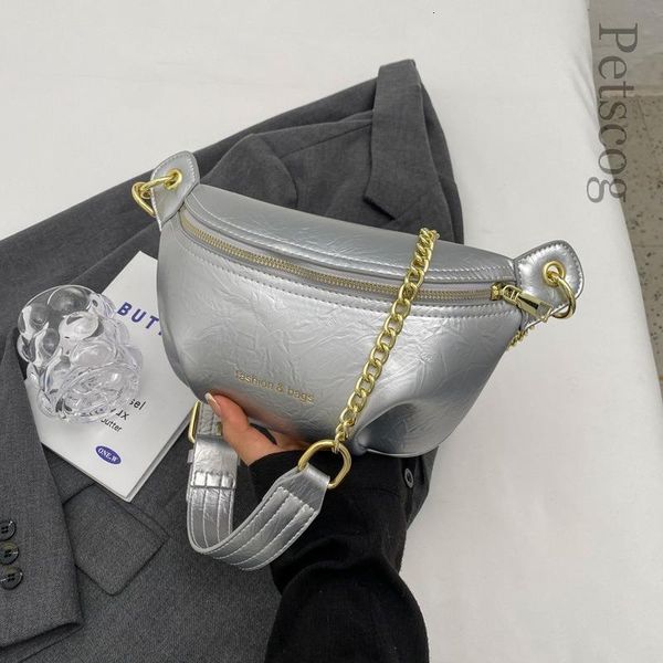 

waist bags 2023 fashion trend women s designer chain strap solid color luxury crossbody bag lady casual shoulder 230821