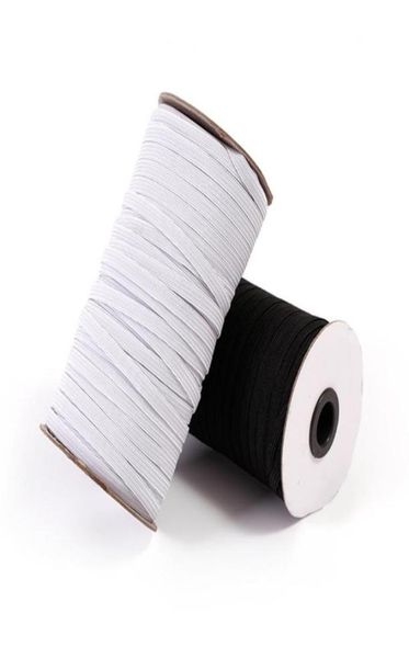 

120 yards length 05cm03cm width braided elastic band cord knit band for sewing diy mask bedspread8462320, Black