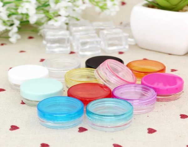 

200pcs 2g empty cream jar cosmetic container 2g mini plastic bottle small tincosmetic packaging7371683