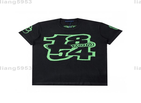 

men shirt spring and summer hoodies high grade cotton printing short sleeve round neck panel tshirt l0533569401, Black