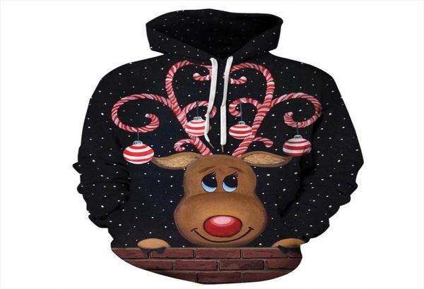 

11 styles mens hoodies christmas theme sweatshirts christmas printing design winter men women hoodies casual cartoon hooded large 1637379, Black
