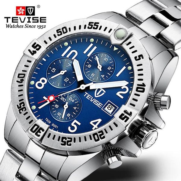 

tevise luxury watch brand men automatic mechanical watch mens stainless steel skeleton waterproof wristwatch relogio masculino box245a, Slivery;brown