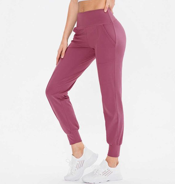 

pants lllemens ninth womens yoga running fitness joggers soft high waist elastic casual jogging 5 colors