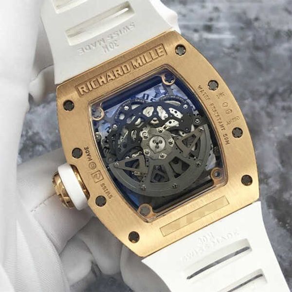 

richardmille mechanical wrist watch rm series watch pilot wristwatches rm030 18k rose gold with diamond back date 40.7x49.5mm yi-c2gk yi-mb4