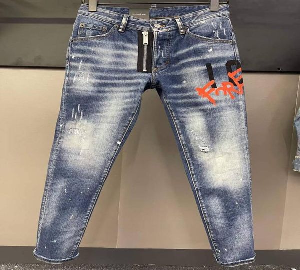 

italian fashion european and american men039s casual jeans highend washed hand polished quality optimized 0722906547, Blue