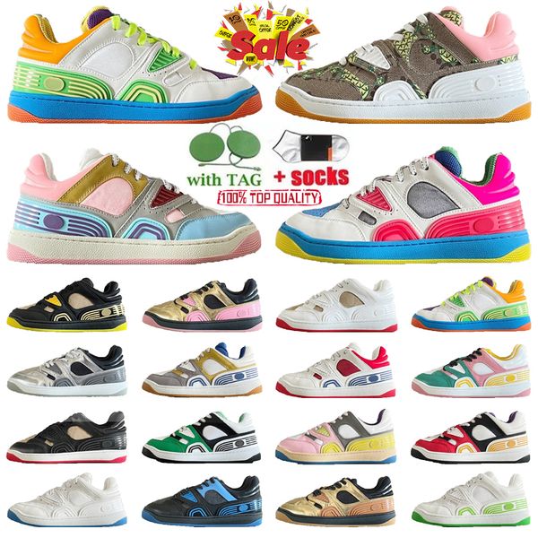 

designer women men basketball shoes basket high-sneakers contrast color ankle mesh thickening sport shoe fashion comfortable with box size 3