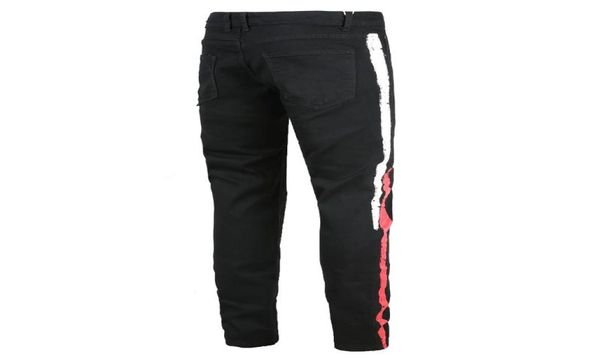 

men039s jeans mens spring and autumn casual striped stretch black slim long plus size 28423926868, Blue
