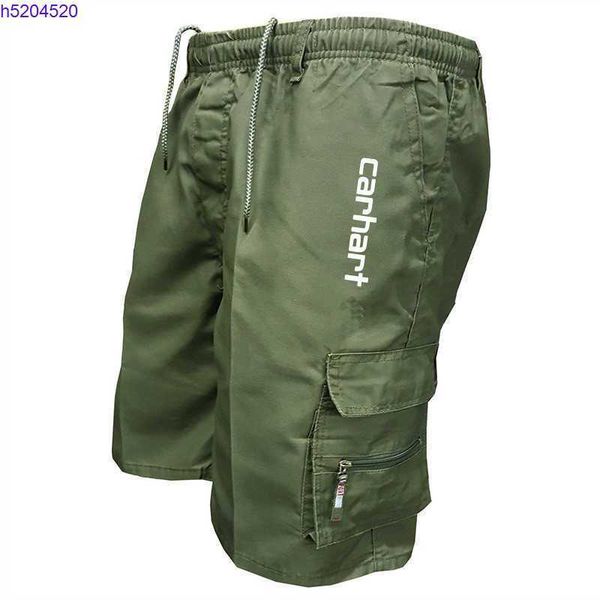

coot 2023 summer new men's shorts fashion tooling brand carhart military style multi pocket work leisure outdoor fitness pants a998, White;black