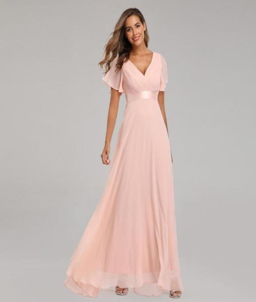 

evening dresses xucthhc elegant vneck ruffles chiffon formal evening gown party dress robe vestidos de fiesta de noche aline1738363, White;black