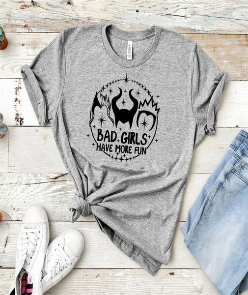 

women cool shirt bad girls have more fun shirts funny villains tee malificent evil queen ursula shirts matching squad goals tees y4872103, White