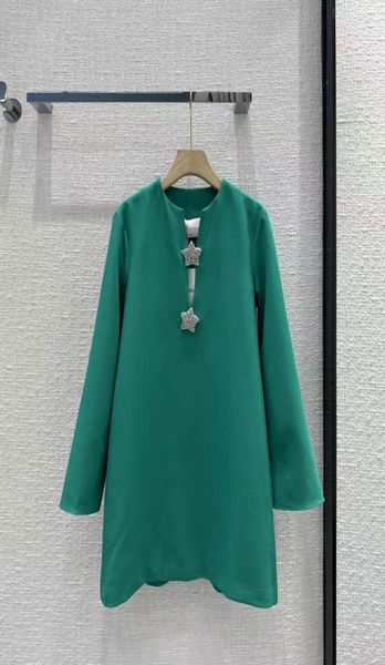 

designer dresses 2023 new spring summer o neck long sleeve fashion brand same style dress milan runway dress 030232395650, Black
