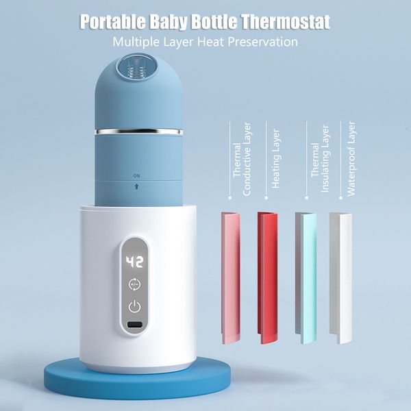 

bottle warmers sterilizers# baby bottle warmer portable travel usb rechargeable feeding bottle heater thermostat with bottle milk powder dis
