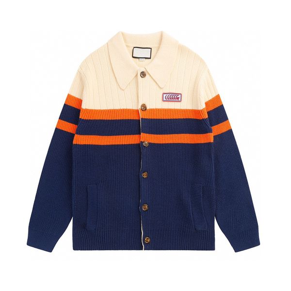 

autumn and winter men's knitwear sweater women's casual cardigan knitting machine fashion v leader details round neck cotton 245uj, Black;brown