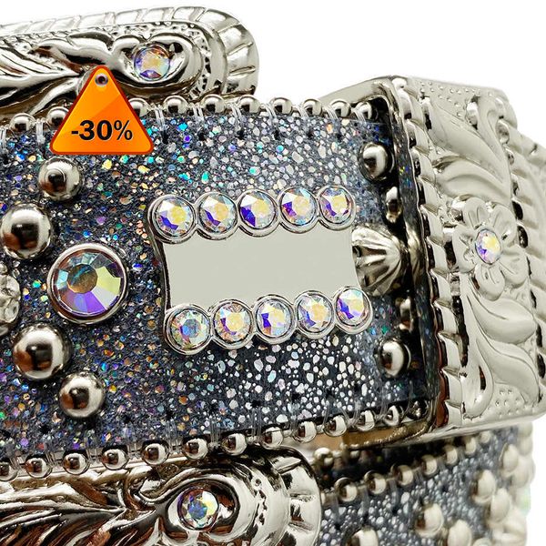 

fashion belts for women designer mens bb simon rhinestone belt with bling rhinestones as gifta1az, Blue;gray