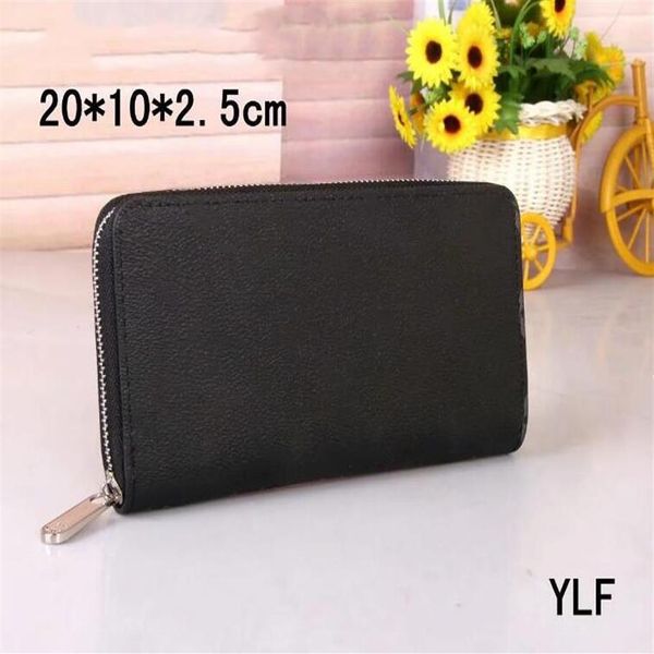 

single zipper wallet the most stylish way to money cards and coins men leather purse card holder long business women wallet brow2383, Red;black