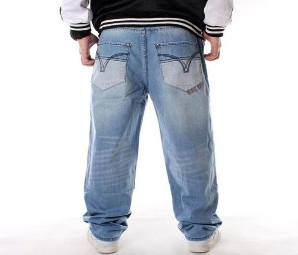 

men039s jeans hip hop denim pants 2021 men harajuku streetwear pocket harem trousers joggers pant embroiderd baggy plus size6439766, Blue