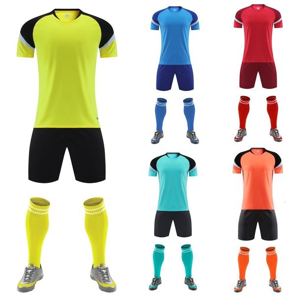 

outdoor tshirts football jerseys blank soccer short sleeve shorts kids women men sport tshirt diy number customization 230821, Gray;blue