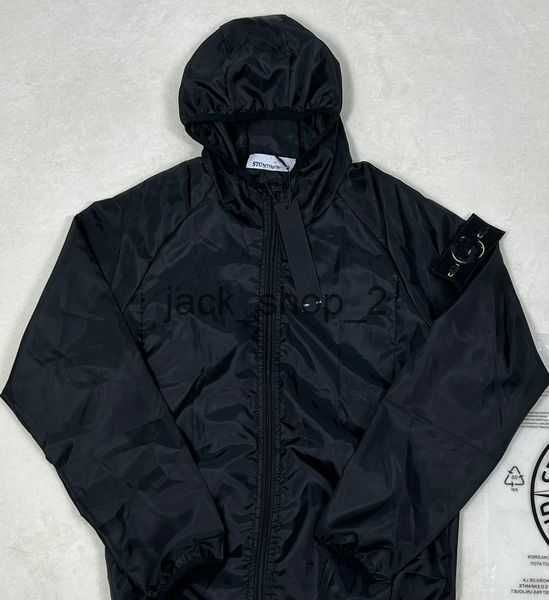 

outerwear designer badges zipper shirt jacket loose style spring autumn mens oxford breathable portable high street stones island clothing j, Black;brown