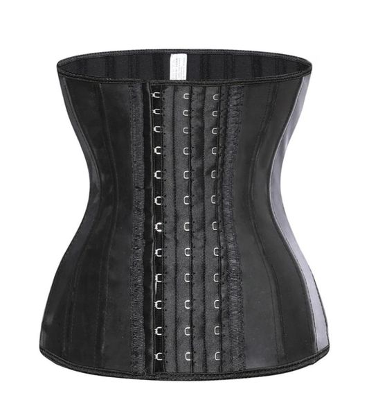 

25 steel bone latex waist trainer women binders and shapers corset modeling strap body shaper colombian girdles slimming belt cx208016112, Black;white