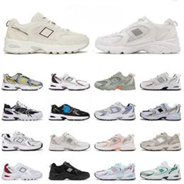 

fashion boot casual trainers 530 black white silver metallic ivory moonbeam salt men women platform designer athletic sneakers everything go