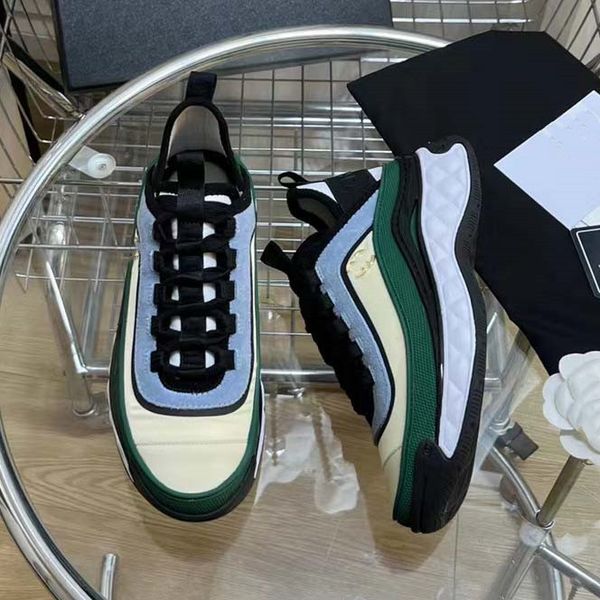 

vintage suede casual shoes men calfskin reflective sneaker designer mens women sneakers women's city gsfs size35-46, Red;white