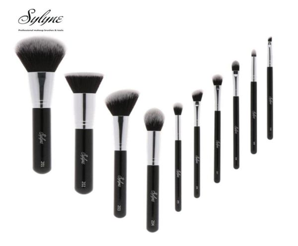 

sylyne professional makeup brush set 10pcs makeup brushes classic black handle make up brushes kit tools4276879