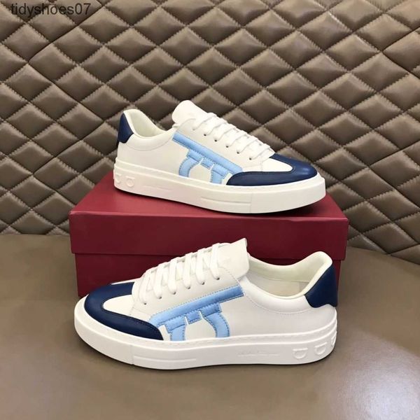

summer and autumn high end low shoes men's fashion thick sole cowhide fashion feragamos brand sports board shoes, Black