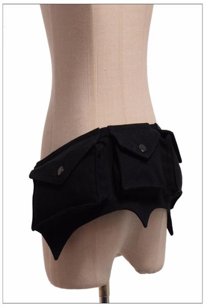 

steampunk women waist bag utility belt bag festival belt bag hooping hip belt burlesque costume accrssory7452067, Black;white