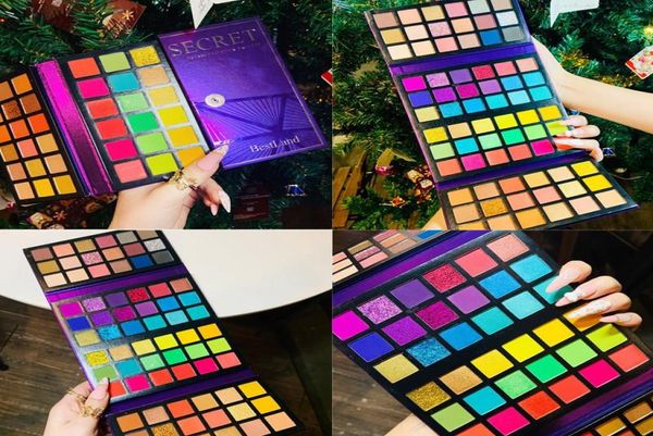 

new arrival 72 colors ultra secret palette matte glitter eyeshadow palette colorful eye shadow neon eye pigments makeup6898588