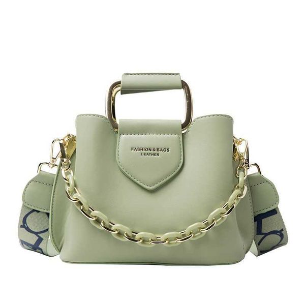 

new mini designer bag luxury women's bucket bag quality leather shopper shoulder crossbody bags thick chain handbag