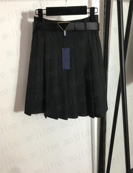 

womens designer pleated skirts dress with belt young girls short skirt party nightclub hiphop streetwear3196421, Black
