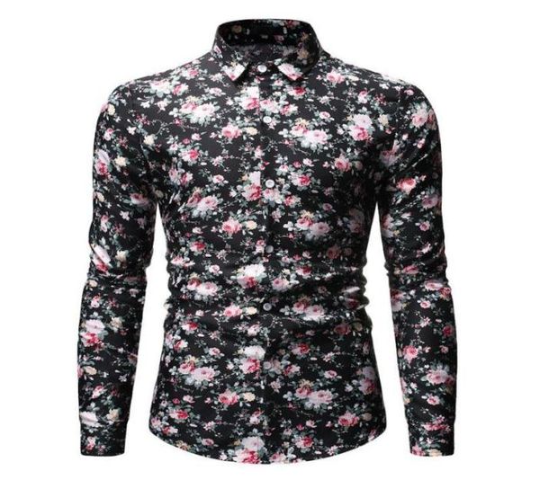 

black vintage paisley shirt men 2020 fashion slim fit long sleeve mens dress shirts business casual camisa social masculina xxxl6075980, White;black