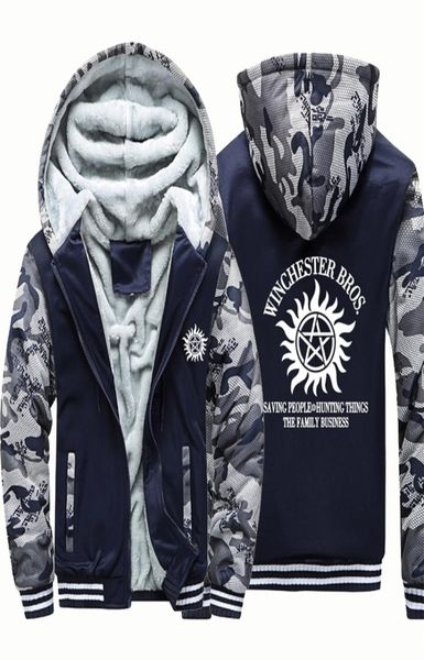 

supernatural winchester bros thick hoodies men winter coat jacket oversized men hoodie vintage punk hoodyharajuku men clothing 2011631554, Black