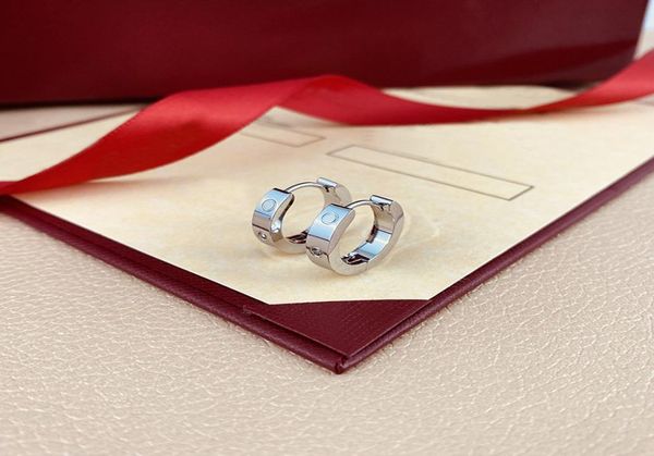 

simple gold plated luxury stud silver women designers circle hoop earring fashion jewelry2733158, Golden;silver