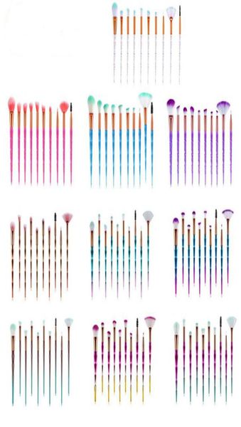 

makeup brushs set 20pcs diamond fan powder foundation brush blush blending eyeshadow lip cosmetic eye make up brushes kit tool5841040