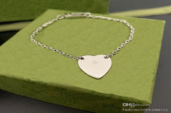 

fashion necklace designer jewelry choker luxury love heart pendant necklaces and bracelet set wedding valentine039s day for cou1287338, Silver