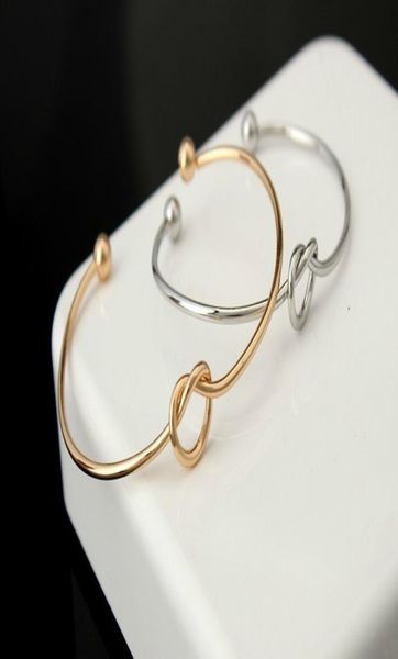 

europe and the united states jewelry simple wind bracelet personalized knot bangle bracelet tie bangle2759502, Black