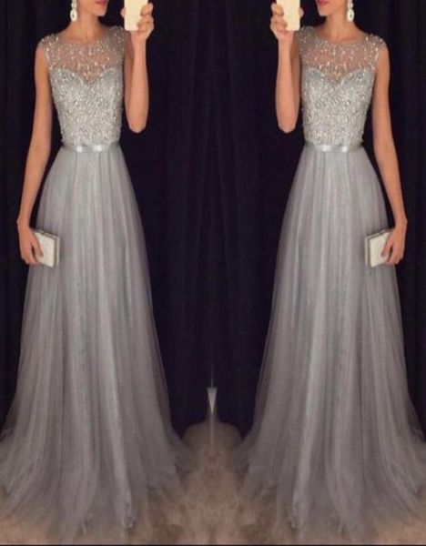 

fashion casual women ladies sleeveless dress formal wedding long evening party ball prom gown dress white 2818354, Black;gray