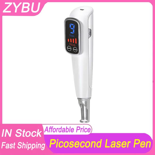 

face skin anti-aging tattoo scar mole freckle removal dark spot remover blu-ray picosecond laser pen acne treatment beauty care plasma pen, Black