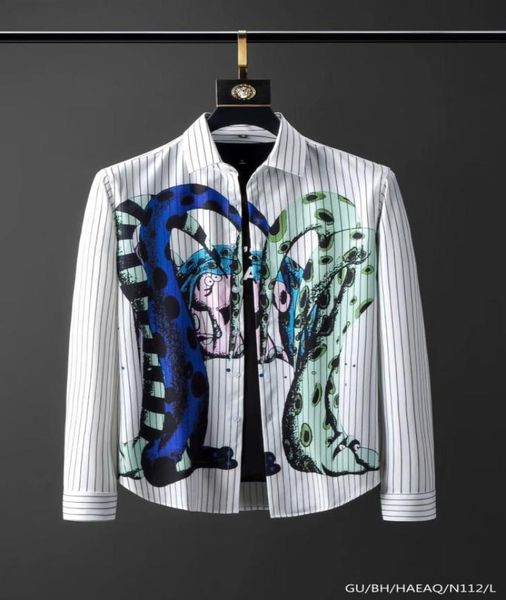 

mens brand shirt designer shirt french paris brand clothes 113 male men long sleeve shirt hip hop style cotton 2019 n7841764, White;black