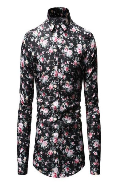 

black vintage paisley shirt men 2020 fashion slim fit long sleeve mens dress shirts business casual camisa social masculina xxxl7659586, White;black