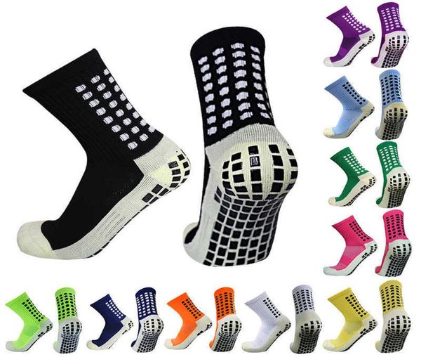 

antislip soccer socks men women outdoor sport grip football01226168, Black