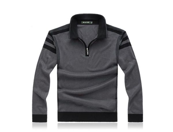

whole2016 autumn men brand casual knitting pullover wool sweater men39s comfortable turndown collar business pull homme 58269324, White;black