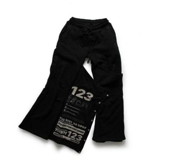 

quality 1 flared trousers pants men women heavy fabric fashion6780649, Black;brown