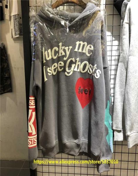 

lucky me hoodies men women i see ghosts hoodies feel sleeve red west pullovers kids see ghosts sweatshirts q08316725537, Black