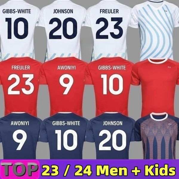 

2023/24 nottingham soccer jerseys 2024 forest worrall williams colback awoniyi gibbs-white shirts mens wood johnson yates dennis mckenna ela, Black;yellow