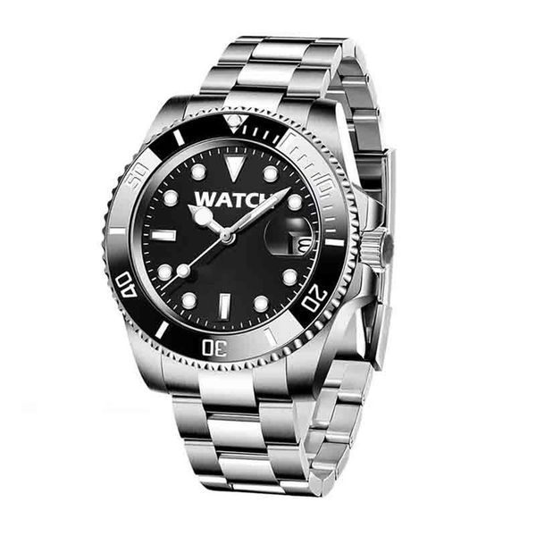 

mens automatic mechanical ceramics watches 41mm full stainless steel gliding clasp swim wristwatches sapphire luminous watch montr223k, Slivery;brown