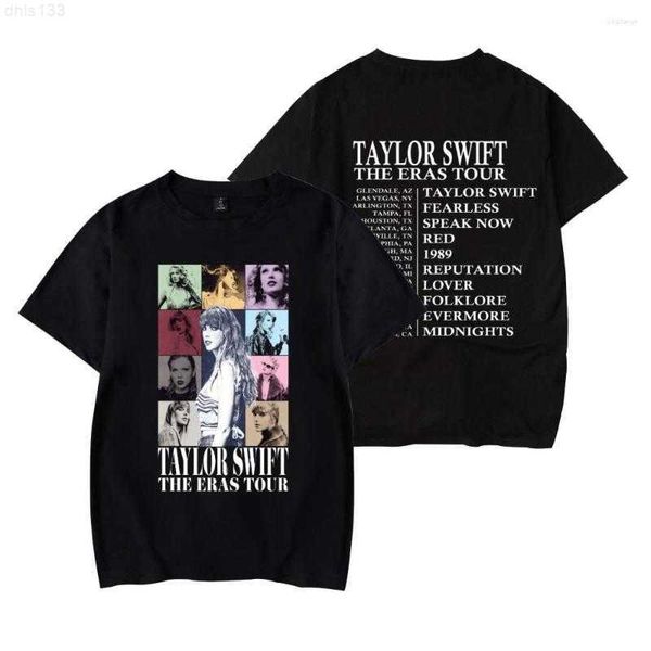 

fashion men's t shirts the eras tour t-shirt crewneck short sleeve tee y2kstreetwear 2023 world men women's tshirt fashion clothes, White;black