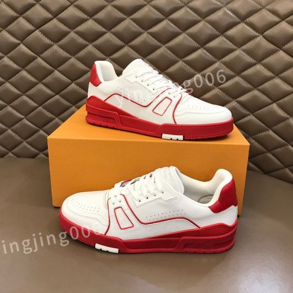 

2023 new designer casual shoes classic plaid trainers stripes shoe fashion trainer for man woman sneakers size39-44 rd1013, Black